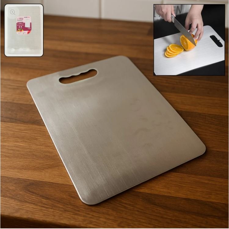 Premium Stainless Steel Cutting Board 229mm x 330mm (1 Pc)_8265 - Image 3